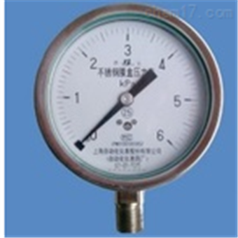 不(bù)鏽鋼壓力表Y-60BF/100BF/150BF/Z