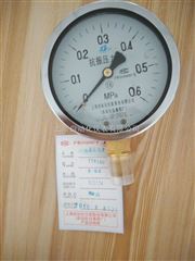 YTN-100耐震壓力表0-0.1Mpa