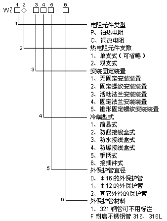 低(dī)溫耐磨雙支熱(rè)電(diàn)阻WZP2N-2212A