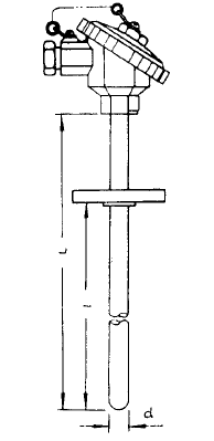 WRR-430防水(shuǐ)式雙鉑铑熱(rè)電(diàn)偶安裝圖片
