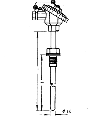 WRN-230A固定螺紋防水(shuǐ)裝配式熱(rè)電(diàn)偶安裝圖片
